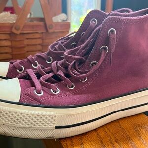 Converse all star suede platform high tops